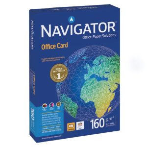 Papīrs NAVIGATOR OFFICE CARD A4 formāts 160g/m2, 250 loksnes/iepakojumā - 100-00030