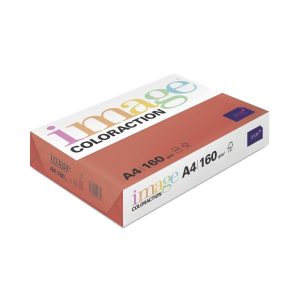 Krāsains papīrs IMAGE COLORACTION A4 160g/m2, 250 loksnes/iep koraļļu sarkanā /scarlet (Nr.28) - 100-00143