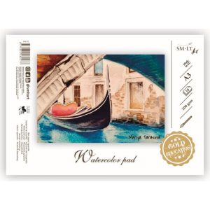 Akvareļu zīmēšanas albums SMLT A3 formāts,210 g,10 lapas - 100-00259