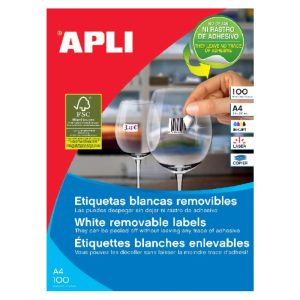 Uzlīmes APLI ILC ar izmēru 105x148mm, 100 loksnes/4 izlīmes loksnē REM - 100-00378