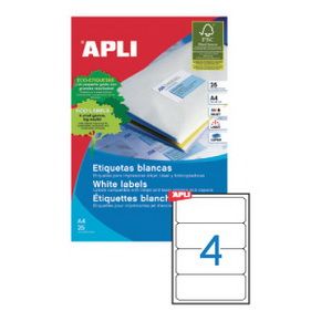 Uzlīmes APLI ILC ar izmēru 190x61mm, 25 loksnes/4 uzlīmes loksnē - 100-00432