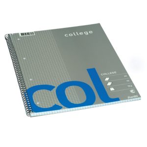 Klade ar spirāli BANTEX College, A4 formāts, 70 lapas, rūtiņu - 100-00580