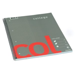 Klade ar spirāli BANTEX College A4 formāts, 70 lapas, līniju - 100-00581