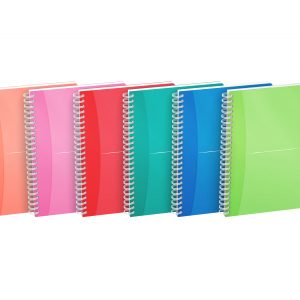 Klade ar spirāli Oxford My colours A5 formāts, rūtiņu, 90 lapas - 100-00599
