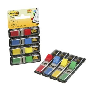 Pašlīpošie indeksi POST-IT 12x44 mm 4 krāsas - 100-01005