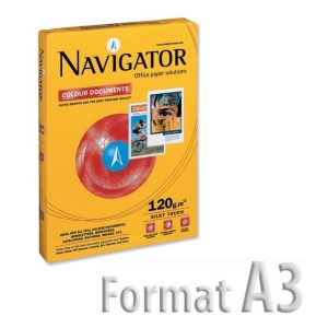 Papīrs NAVIGATOR COLOUR DOCUMENTS A3 120 g/m2, 500 loksnes/iepakojumā - 100-01165