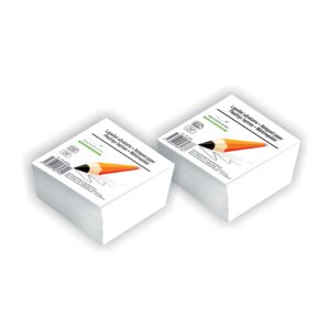 Piezīmju papīrs SMLT maiņai , 9x9cm, 500 lapas baltā krāsā - 100-01610