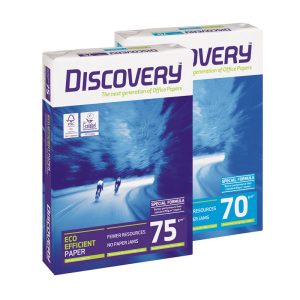 Papīrs DISCOVERY A4 formāts 75g/m2, 500 loksnes/iepakojumā - 100-04575