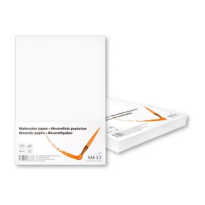Akvareļu papīrs SMLT A3 200g/m2, 100 loksnes - 100-05127