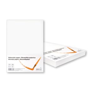Akvareļu papīrs SMLT A4 200g/m2, 100 loksnes - 100-05135