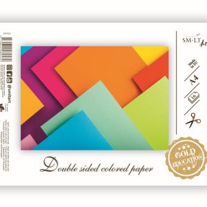 Aplikāciju papīrs SMLT A4, divpusīgs, 16 lapas, assorti, 80g/m2 - 100-05617