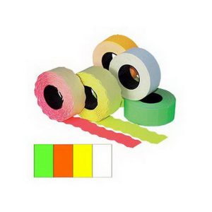 Marķēšanas pistoļu uzlīmes kvadrāt. 26x16mm, dzelteni, 5 gab./iepak. - 100-07652