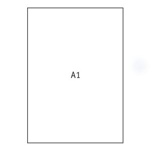 Papīrs rasēšanai Kreska A1 formāts, ar izmēru 605x860 mm, 170 g/m2, 20 gab./iepak. - 100-07657