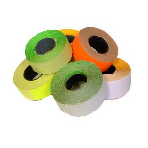 Marķēšanas pistoļu uzlīmes 22x12 mm, 5 gab., dzeltenas - 100-07940