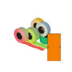 Marķēšanas pistoļu uzlīmes kvadrātiņi, 21.5x12 mm, 5 gab., oranžas - 100-07949