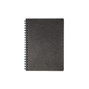 Klade - planotājs TIMER ar spirāli, 145 x 190 mm, 224 lapas, rūtiņu, kartona vāki, melnā krāsā - 100-08265