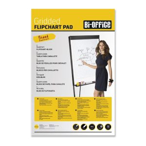 Flipchart block BI-OFFICE 95x65 cm, 50 sheets, gridded - 100-09155