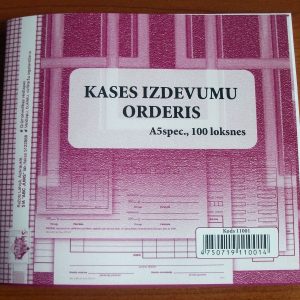 Kases izdevumu orderis A5Vspec 100 loksnes - 100-09795