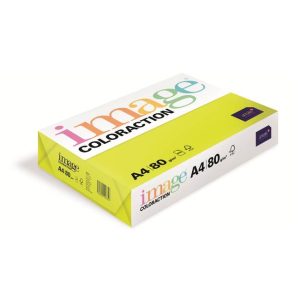 Krāsains papīrs IMAGE COLORACTION, A4, 80 gsm, 500 loksnes, IBIZA / NEON YELLOW - 100-10149