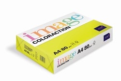 Krāsains papīrs IMAGE COLORACTION, A4, 80 gsm, 50 loksnes, IBIZA / NEON YELLOW - 100-10272