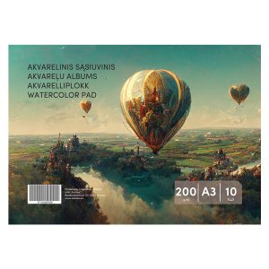 Akvareļa papīrs, A3, 200g 10lpp - 100-10427