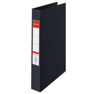 Mape ESSELTE VIVIDA ar 2 gredzeniem, FCS, A4 formāts, 25mm, melna (14454) - 150-00150