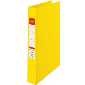 Mape ESSELTE VIVIDA ar 2 gredzeniem, FCS, A4 formāts, 25mm, dzeltena (14450) - 150-00158