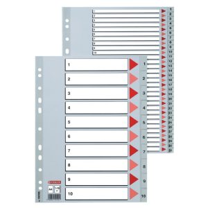 Sadalītājs dokumentiem Esselte A4 formāts, 1-31, plastikāta - 150-00248