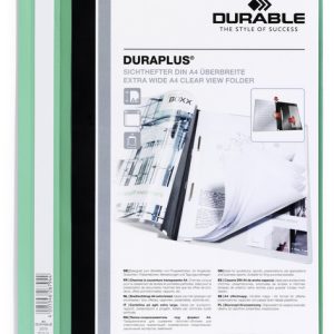Mape DURABLE Duraplus A4 formāts, zaļa - 150-00310