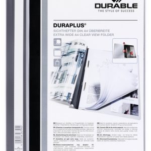 Mape DURABLE Duraplus A4 formāts, pelēka - 150-00312