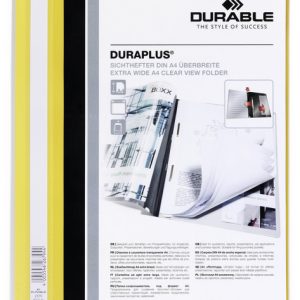 Mape DURABLE Duraplus A4 formāts, dzeltena - 150-00335