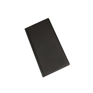 Vizītkaršu bloknots Pantaplast, 96 vizītkartēm, melns    24.5 cm x 12 cm - 150-00703