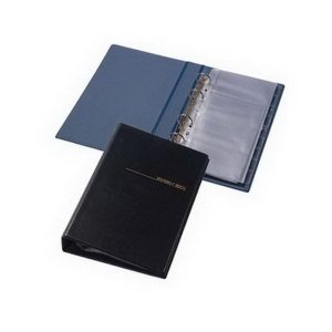 Vizītkaršu bloknots Pantaplast, 200 vizītkartēm, melns - 150-00705