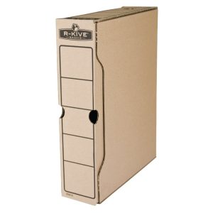 Arhīva kārba Fellowes A4 formāts, 260 x 80 x 325 mm, no brūna  gofrēta kartona - 150-01170