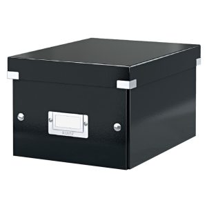 Arhīva kārba saliekama Leitz Snap'n'store, x-large, 285 x 357 x 367 mm, kartona, melna - 150-01771