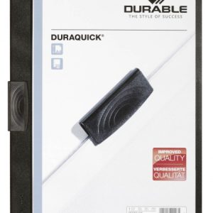 Mape DURAQUICK ar piespiedēju, A4 formāts, melna - 150-01775