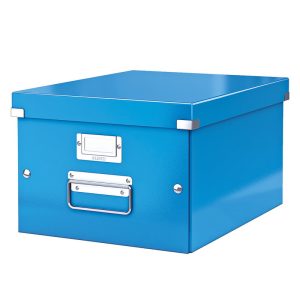 Arhīva kārba LEITZ CLICK'N'STORE WOW, A4, 200 x 281 x 370 mm, gaiši zilā krāsā - 150-02116