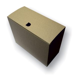 Arhīva kārba SMLT 270 x 155 x 330 mm no kartona, saliekama, brūnā krāsā - 150-02302