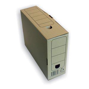 Arhīva kārba SMLT, 250 x 85 x 335 mm, brūna, mikro gofrētais kartons - 150-02495