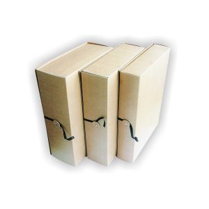 Arhīva kārba SMLT ar saitītēm, 80 mm, 235 x 80 x 320 mm, brūna - 150-02867