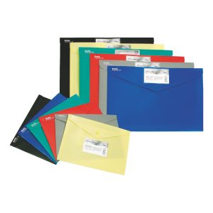 Mape-aploksne ar pogu PATIO PP, A5 formāts, zaļa - 150-02875