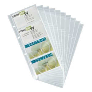 Ieliktņu komplekts DURABLE vizītkaršu blokam Visifix, 10 gab./iepak. - 150-02935
