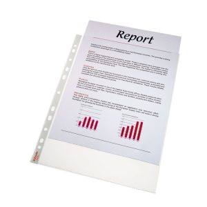 Kabata dokumentiem Esselte A4 glancēta, 75mic, 100 gab./iepak. - 150-02880