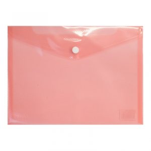 Mape-aploksne ar pogu ELLER PP, A5 formāts, gaiši sarkanā krāsa - 150-03075