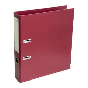 Mape-reģistrs ELLER A4 formāts, 75 mm, burgundy, apakšējā mala ar metālu - 150-03150