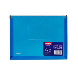 Dokumentu mape PATIO ar rāvējslēdzēju, A5, zilā krāsā - 150-03300