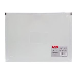 Dokumetu mape-aploksne PATIO ar rāvējslēdzēju, A4, caurspīdīga - 150-03301