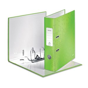 Mape-reģistrs LEITZ WOW 180°, A4 formāts, 80 mm, zaļā krāsā - 150-03644