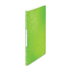 Mape prospektiem Leitz WOW ar 20 kabatiņām, A4 formāts, zaļā krāsā - 150-03653