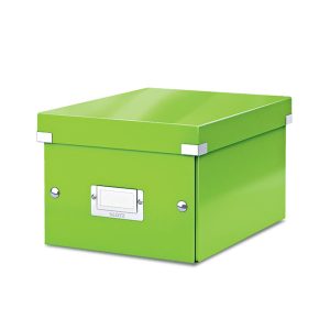 Arhīva kārba LEITZ CLICK'N'STORE WOW, A5 formāts, 160 x 220 x 282 m, zaļā krāsā - 150-03657